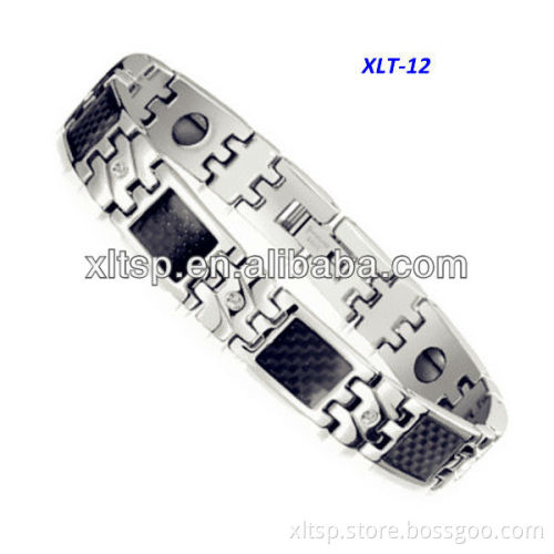 High quality women and men bio energy titanium couple bracelet